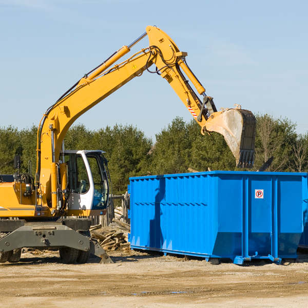 can i choose the location where the residential dumpster will be placed in Johnson Creek WI